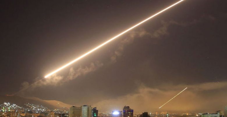 هجوم-صاروخي-إسرائيلي-على-سوريا-،-ولا-يزال-الدفاع-الجوي-السوري-نشطًا-طوال-الليل