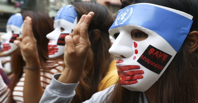 إضراب-بيض-عيد-الفصح-في-ميانمار-،-وتكثيف-الاحتجاجات-الانقلابية
