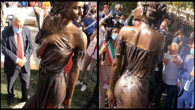 الجدل-حول-تمثال-برونزي-لامرأة-في-إيطاليا-،-قيل-إنه-إهانة-للتاريخ-،-تعرف-على-السبب