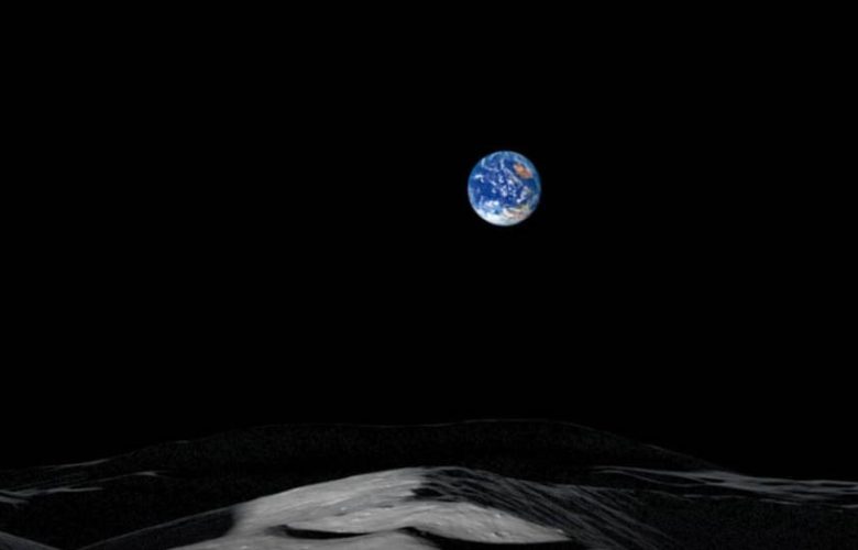 فيديو-ناسا:-هكذا-تبدو-الأرض-من-القطب-الجنوبي-للقمر-،-شاركت-ناسا-الفيديو
