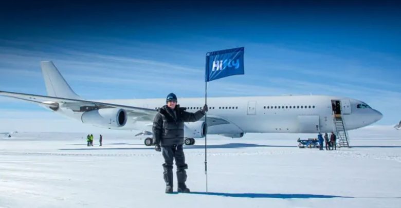 تحلق-في-الجليد-،-ولأول-مرة-هبطت-290-طائرة-تتسع-للركاب-على-المدرج-الجليدي