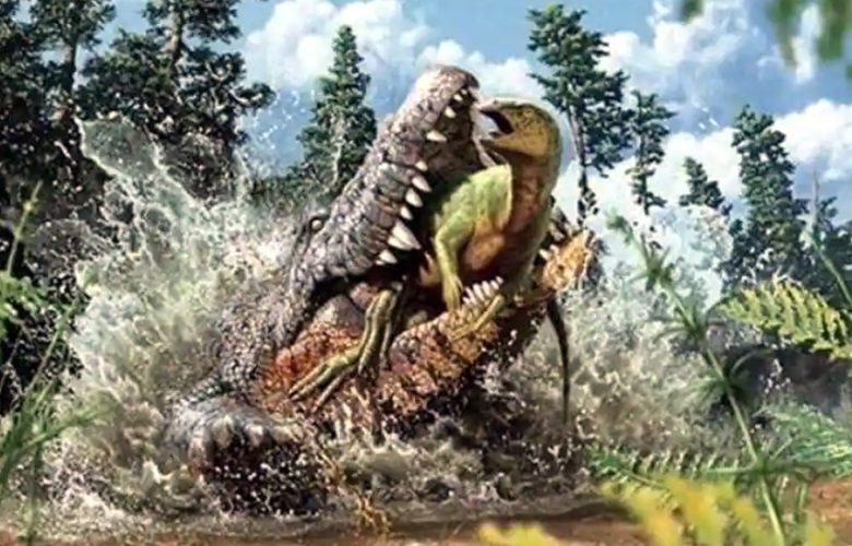 أكل-هذا-التمساح-من-قبل-الديناصورات-،-وهو-نوع-فريد-وجد-في-التنقيب
