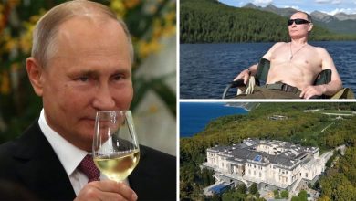 “-المسيح-''-الروسي-بوتين-يجلس-على-كومة-من-الثروة-،-والمراحيض-من-الذهب-أيضًا!