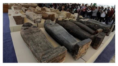 الاكتشاف-في-مصر:-أزالت-مصر-الستار-عن-الاكتشاف-الكبير-،-وتم-العثور-على-هذه-الأشياء-مع-250-تابوتًا-يعود-تاريخها-إلى-500-قبل-الميلاد